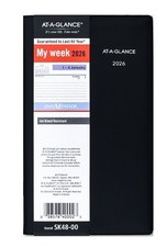 AT-A-GLANCE Jan-Dec 2026 Mthly, DayMinder, My Week 3-1/2