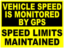 Vehicle Speed Monitored by GPS Decal Multi-Pack picture