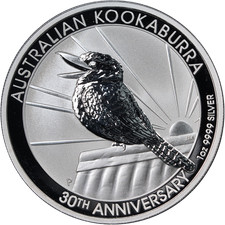 2020 Australia 1 Ounce Silver Kookaburra BU - STOCK picture