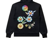 NEW BLACKPINK x Takashi Murakami Flower Garden On Back Hoodie Black Size Large picture