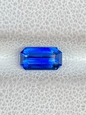 1.08ct Natural Blue Sapphire Heated Emerald Cut Loose Gemstone picture