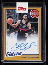 Cade Cunningham 2025-26 Topps Chrome #80TBA-CCU Gold 1980-81 Topps Autograph /50 picture