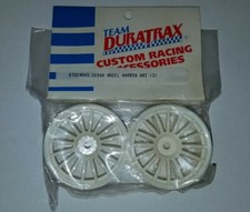 Team Duratrax Narrow Sedan Wheel White Vintage Rc Touring Car DTXC4065 picture