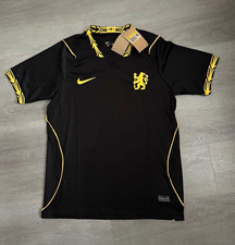 Nike Chelsea Soccer Jersey Shirt Black Yellow26-27 picture