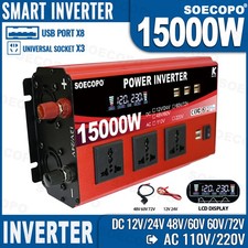 15000W All-in-One Power Inverter DC 12V/24V/48V/60V/72V to AC  110V/220V picture