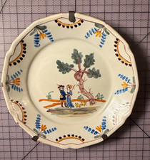 18th Century Antique French Nevers Faience, Tin-Glazed Polychrome Earthenware picture