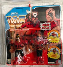 WWF Hasbro Legion of Doom LOD Hawk & Animal Wrestling Road Warriors With Case picture