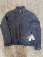 Men's Navy Blue Canali Reversible Zipper Jacket New With Tags Size Large/XL picture