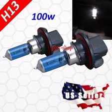 H13 9008 Halogen Headlight Bright White #Kb8 Light Bulb High/Lo Beam 100w Xenon picture