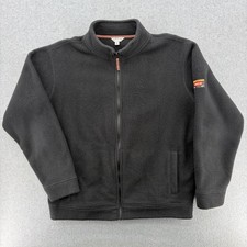 Orvis Classic Collection Mens Large Gray Fleece Full Zip Jacket Outdoor Hiking picture