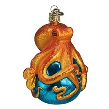 Old World Christmas Glass Blown Ornament for Christmas Tree, Octopus picture