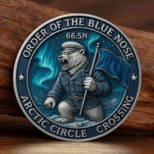 U.S. Navy Order of The Blue Nose Commemorative Challenge Coin Gifts picture
