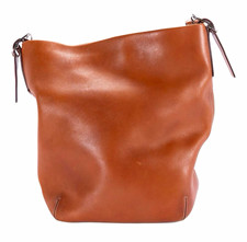 Vintage Coach Camel Leather Hobo Bucket Bag Shoulder Purse Brown 9183 Y2K Rare picture