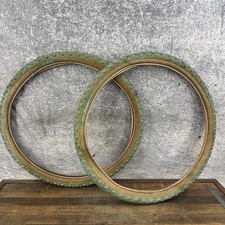 Vintage Michelin WildGripper Sprint Tires Green 26x1.95 26in MTB Display picture