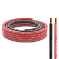 DS18 Ultra Flex Power & Ground Wire Kit | 8-Gauge CCA | 20FT Red + 5FT picture