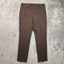 Chicos So Slimming Juliet Pants 0 Brown Pull On Stretch Womens 30x28 Casual picture