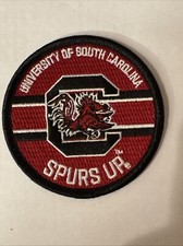 USC South Carolina Gamecocks Vintage Embroidered Iron On Patch  3” X 3” picture