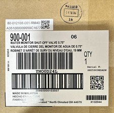 Water Monitor Shut-Off Valve 0.75 in for Water, MPN 900-001, Qty 1 picture