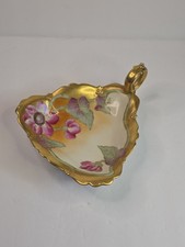 Antique Elite Limoges Hand-painted Signed trinket dish 1920 picture