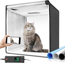 Bi-Color LED Photo Light Box 40X40 Inch, Dimmable Leds Product Photography Light picture