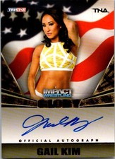 2013 Tristar TNA Impact Gail Kim Auto 192/199 WWE Wrestling On Card Signed G-GK picture