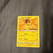Pokemon TCG Ash's Pikachu SM110 Promo Card English 2017  picture