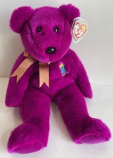 Ty Original Beanie Buddy 14” Bear ~MILLENNIUM~ Tag Error: Shell 100% Tylon picture