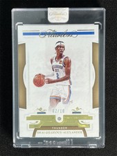 2/10 JSY# 1/1  2020-21 Panini Flawless Shai Gilgeous-Alexander #24 Gold Diamond picture