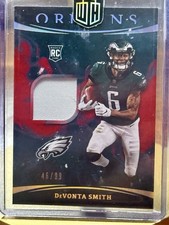 2021 Panini Origins - Rookie Patches Devonta Smith #RP-DS Red /99 (MEM, RC) picture