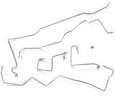 Front Brake Line Kit - Fits 02-04 Jeep Grand Cherokee - Stainless picture