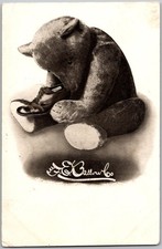 Antique ca 1907 Postcard F.E Ballow Co Shoe Clothing Store Teddy Bear Providence picture