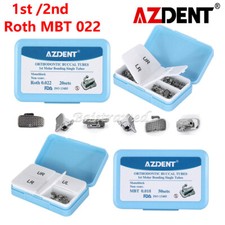 AZDENT Dental Orthodontic Buccal Tubes 1st 2nd Molar Tube Roth MBT 022 Bondable picture