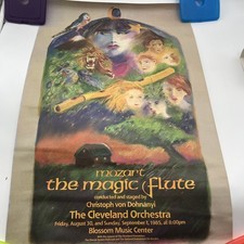Mozart The Magic Flute Cleveland Orchestra Blossom Music Center 1985 Poster picture