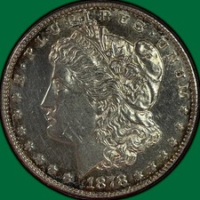 1878-S Prooflike Morgan Dollar Brilliant Uncirculated BU Coin #45486 picture