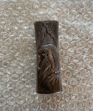 Japanese Genno Hammer Head Tiger Carving Carved Head Carpentry Tool Decorative picture