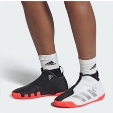 NWT Adidas Stycon BOA Mens Size 7.5 Cloud White Solar Red Laceless NEW picture