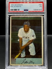 1954 BOWMAN  WILLIE MAYS  NEW YORK GIANTS  #89  PSA 1  FRESH GRADE picture