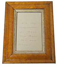 RARE 1876 Emily Dickinson Hand written Letter Framed Amherst MA ~  picture