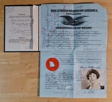Aviation Pioneer Clara Adams 1926 United States Passport picture