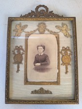 Antique French Louis XVI Gilt Ormolu Picture Frame Stern Brothers New York picture