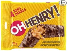 Oh Henry Chocolate Bars 4 Pack 232g Canadian Candy -  picture