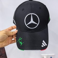 Mercedes AMG Petronas F1 NO.12 Black Adjustable Curved Brim Racing Hat picture