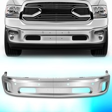 For 2014-2023 Ram 1500 Front Bumper Face Bar w/ Sensor & Fog Light Holes Chrome picture
