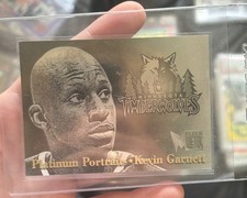 1996 Skybox Metal Kevin Garnett Platinum Portraits #2 Timberwolves SSP Clean. picture