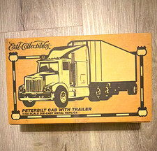 Ertl Collectibles Peterbilt Cab w/ Trailer 1:64 Diecast Metal Black 1994 picture