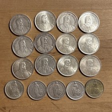 Switzerland Swiss Silver World Coin Lot 17 Coins .835 6.16 Troy Oz ASW  5 Francs picture