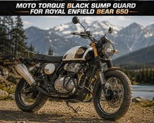 MOTO TORQUE BLACK SUMP GUARD FOR ROYAL ENFIELD BEAR 650 picture