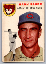 1954 TOPPS #4 HANK SAUER CUBS picture