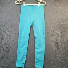 Gymshark Leggings Womens Small Teal Energy Seamless High Rise Compression Yoga picture