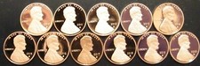 2010~2019 Lincoln Shield Gem Proof Penny Decade Run From Proof Sets picture